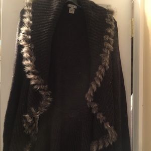 Cache Fur Lined Sweater